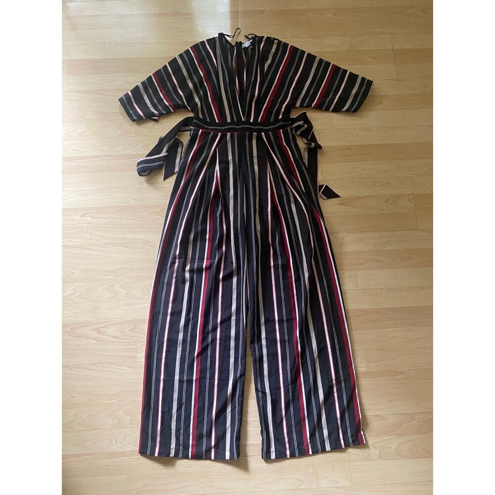 NWOT FAVLUX jumpsuit lined pattern